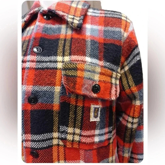 Regent Vintage Plaid Unisex Wool Blend Plaid Coat Shacket Size Medium/Large - Picture 3 of 12